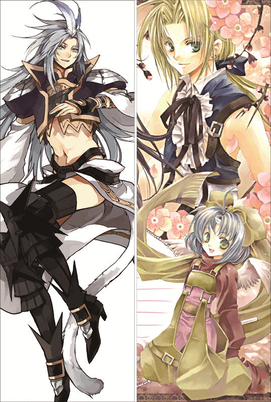 Final Fantasy IX Kuja + Zidane Tribal Anime Dakimakura Japanese Pillow Cover image 0