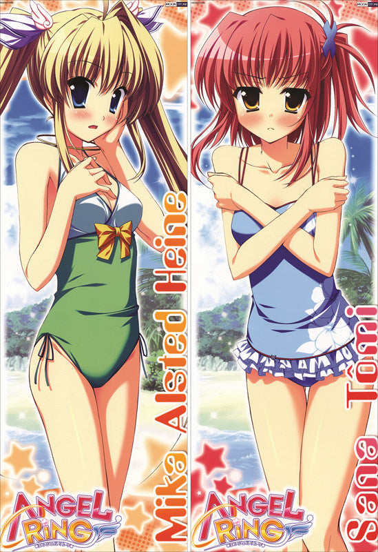 Angel Ring Mika Alstead Haine + Sana Toumi Anime Dakimakura Japanese Pillow Cover image 0