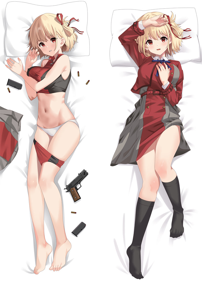 Nishikigi Chisato Lycoris Recoil Anime Girl Dakimakura Body Pillow Cover image 0