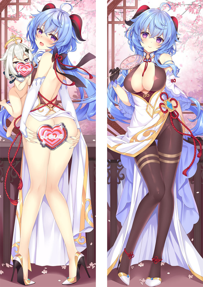Genshin Impact Ganyu Nsfw Dakimakura Body Pillow Covers image 0