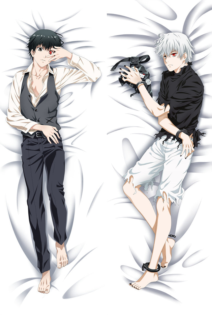 Tokyo Ghoul Ken Kaneki Anime Dakimakura Pillow Case image 0