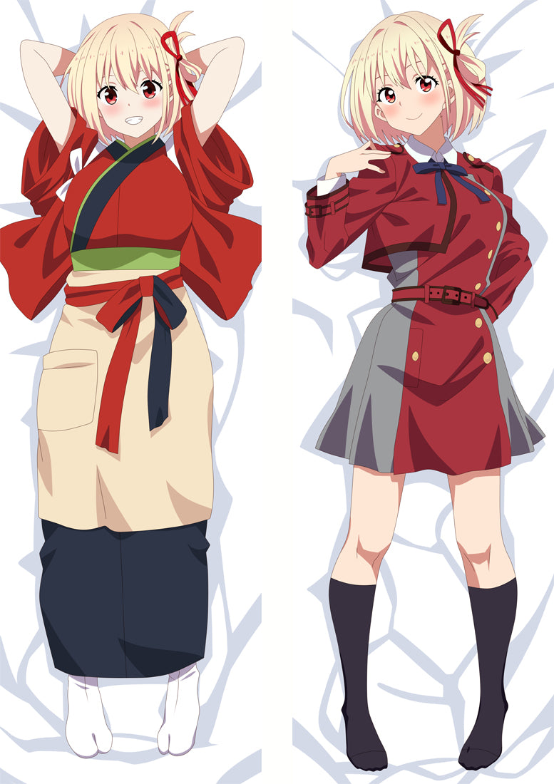 Lycoris Recoil Nishikigi Chisato Anime Dakimakura Body Pillow Cover image 0