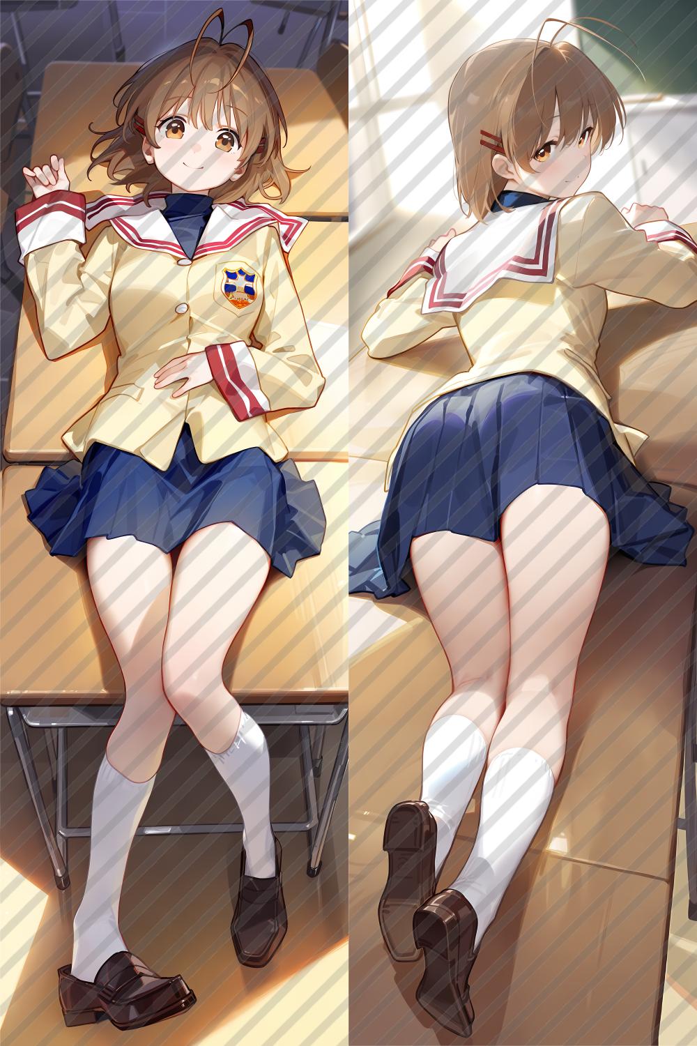 Clannad Nagisa Furukawa Anime Dakimakura Body Pillow Cover image 0