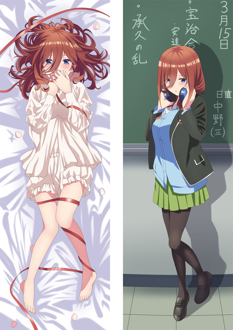 The Quintessential Quintuplets Miku Nakano Anime Dakimakura Body Pillow Cover image 0
