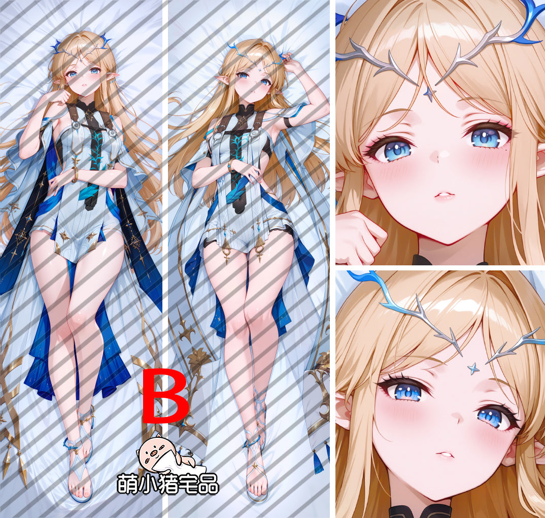 Wuthering Waves Cartethyia Anime Dakimakura Body Pillow Cover image 0