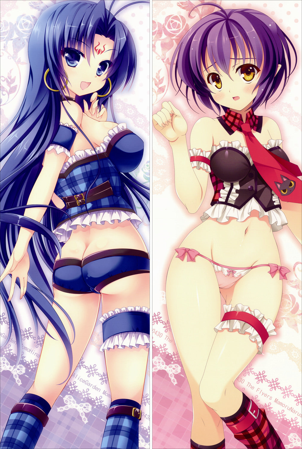 Magical Halloween Rosemarie Bergamot + Alice Wish-Heart Anime Dakimakura Japanese Pillow Cover image 0