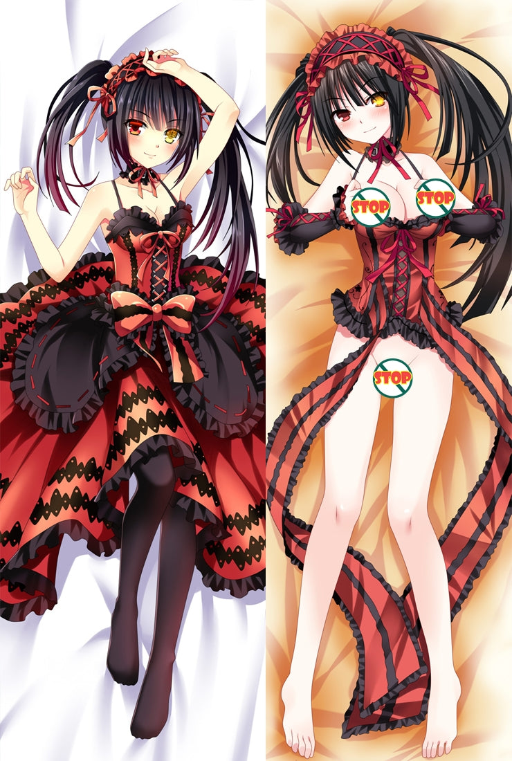 Hot Anime Date A Live Kurumi Tokisaki Anime Dakimakura Pillow Cover image 0
