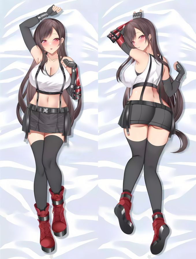 Final Fantasy Tifa Lockhart Anime Dakimakura Girl Body Pillow Cover image 0