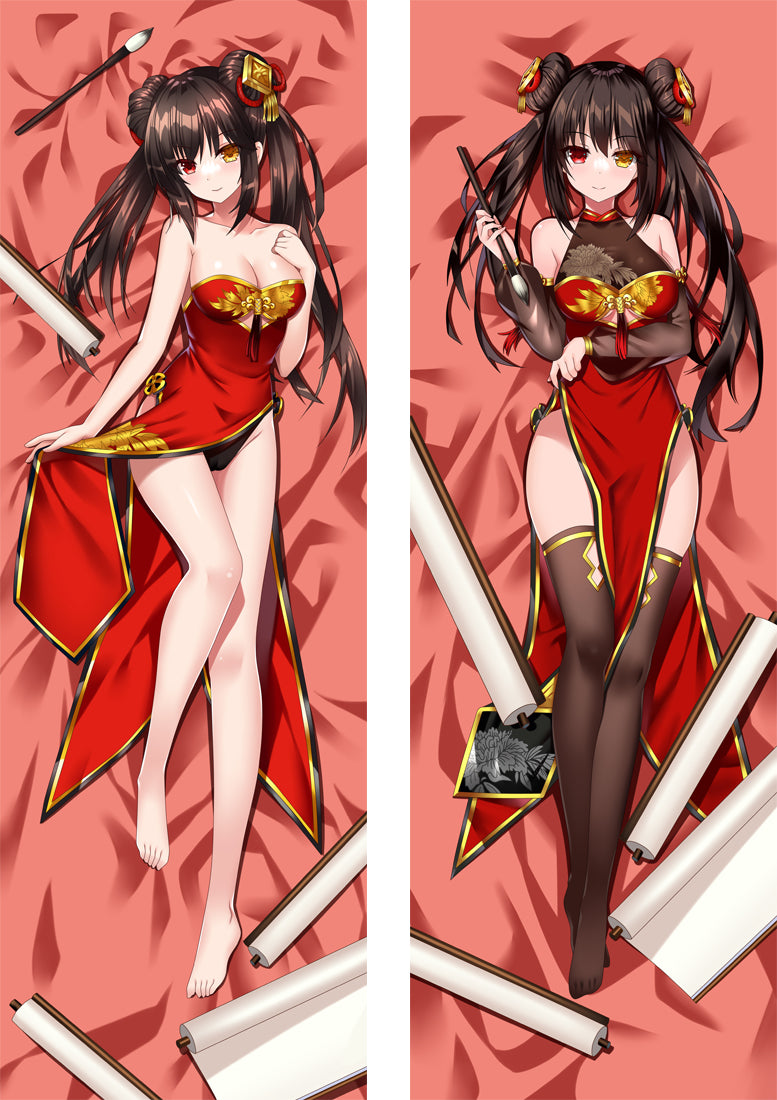 Tokisaki Kurumi Date A Live Hugging Anime Dakimakura Girl Body Pillow Cover image 0