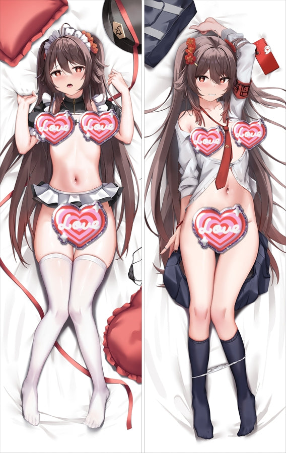 Genshin Impact Hutao Dakimakura Pillow Cover image 0