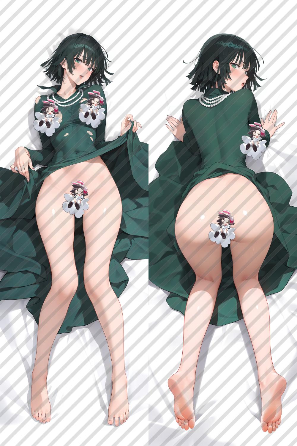 One-Punch Man Fubuki with Double Sides Zipper to make love Anime Dakimakura Pillow Case image 0