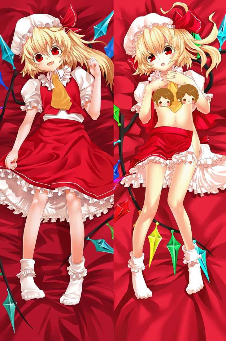 Touhou Project Flandre Scarlet Anime Dakimakura Pillow Cover image 0