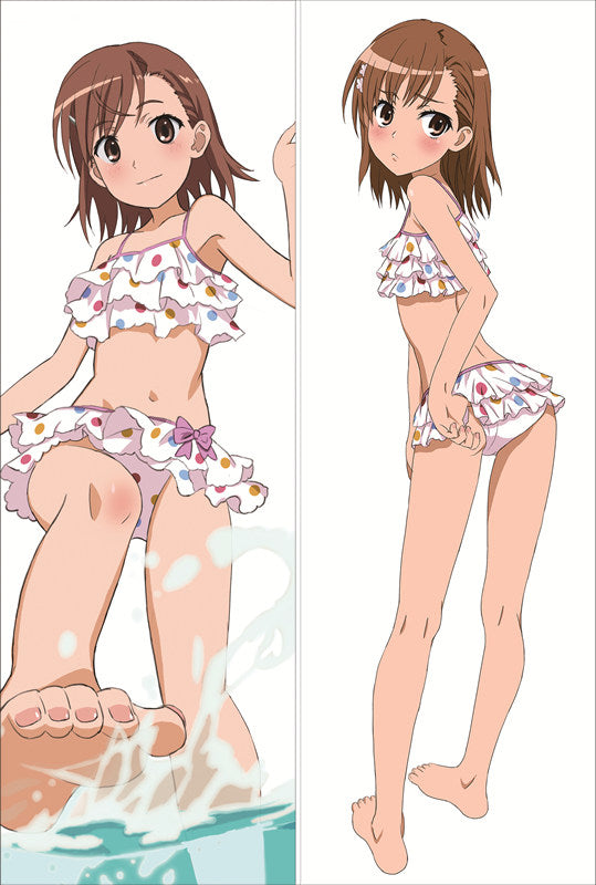 A Certain Scientific Railgun Mikoto Misaka Anime Dakimakura Body Pillow Cover image 0