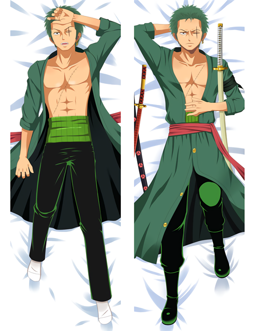 Hot Anime One Piece Roronoa Zoro Anime Dakimakura Pillow Cover image 0
