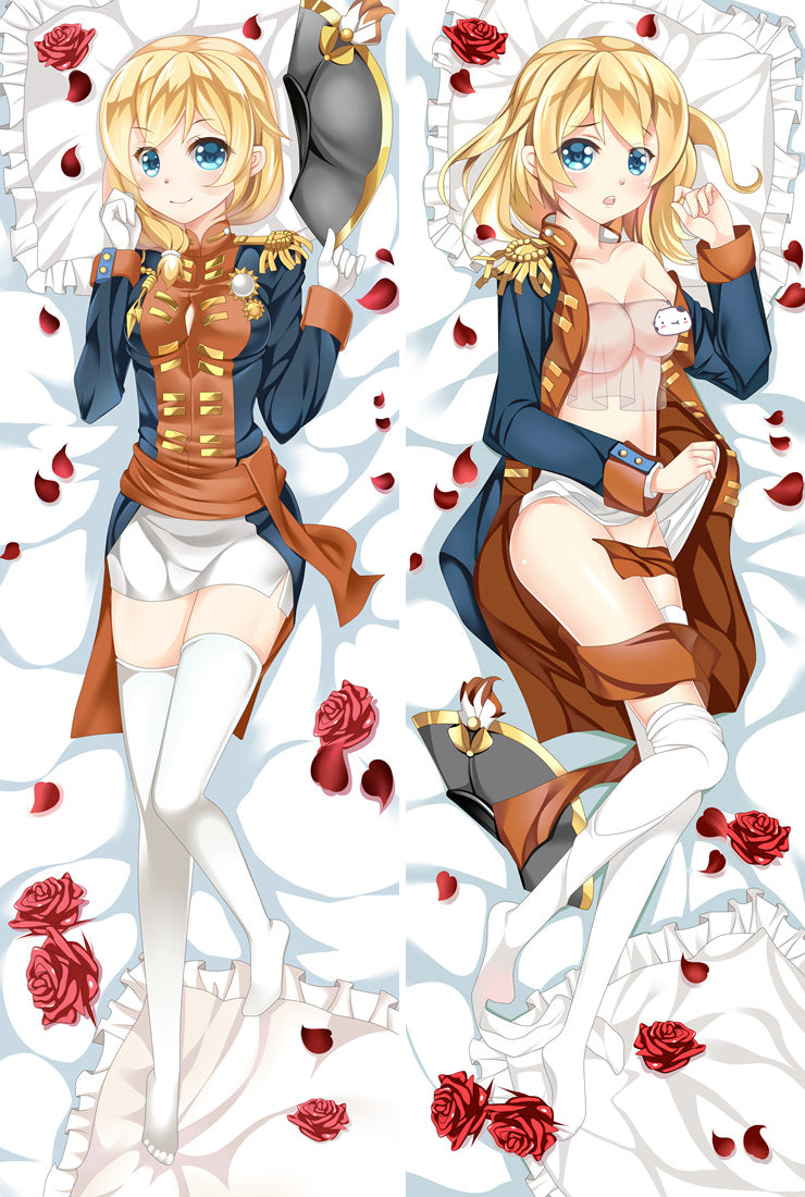 Warship Girls Rodney Anime Dakimakura Pillow Cover image 0