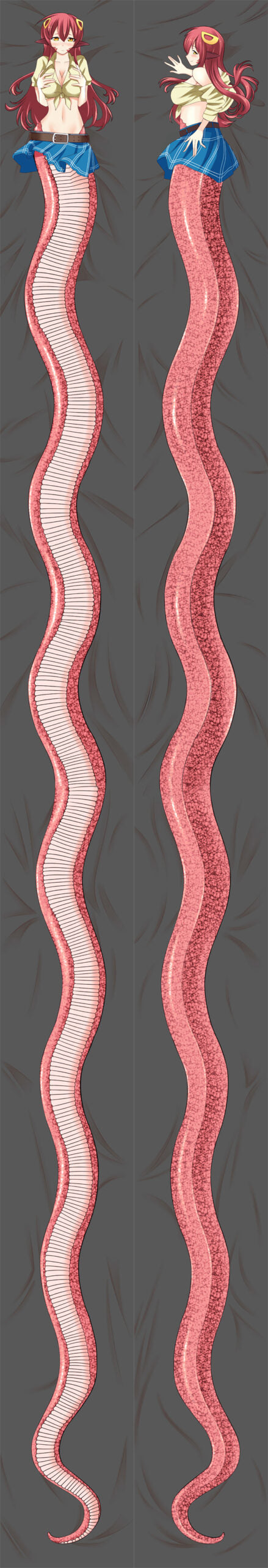 Monster Musume No Iru Nichijou Miia 7 Meter 50 x 700cm Anime Dakimakura Pillow Cover image 0