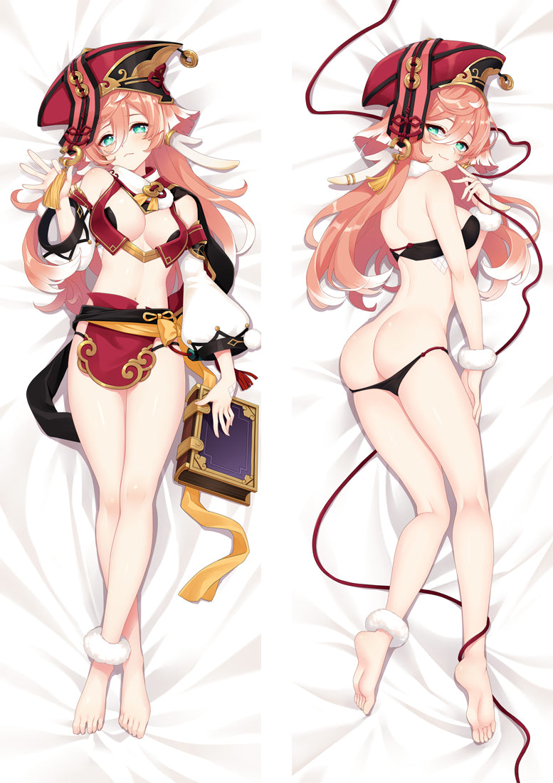 Genshin Impact Yanfei Anime Dakimakura Body Pillow Cover image 0
