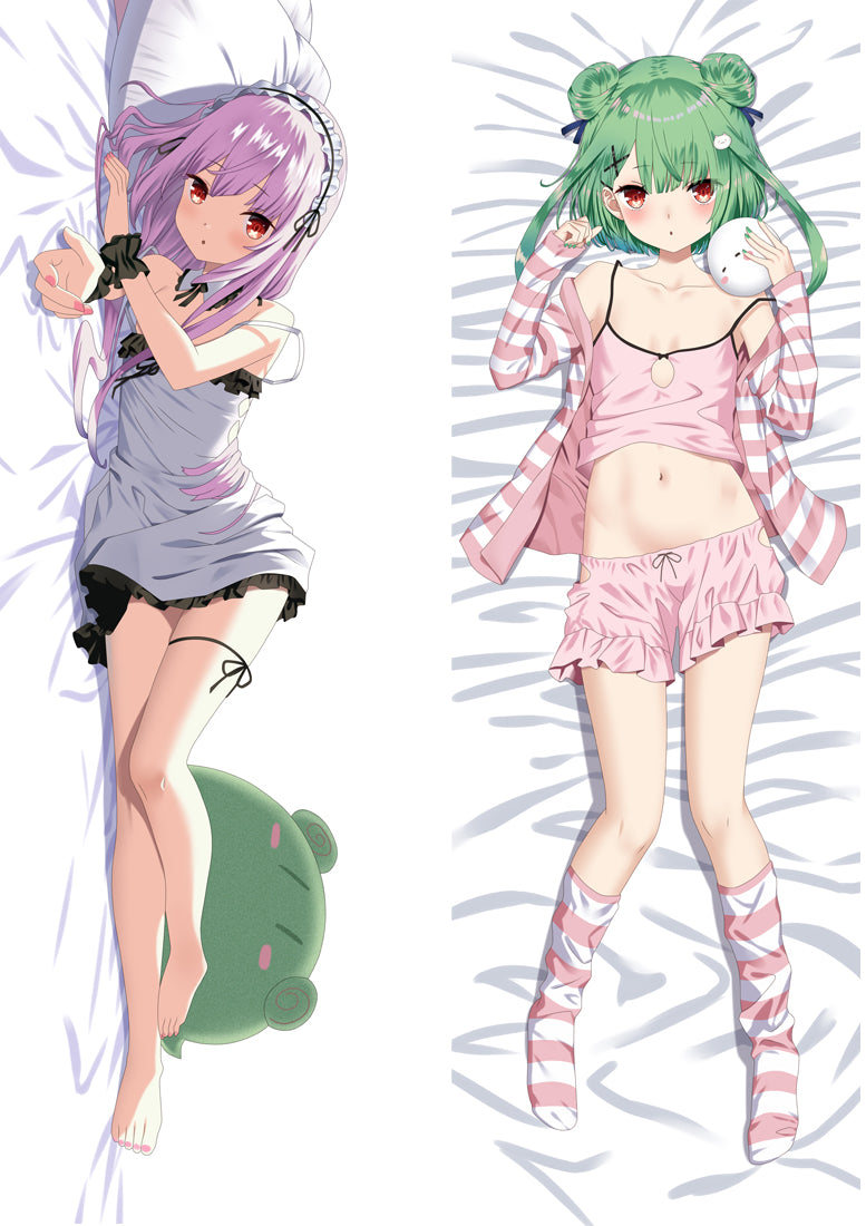 Virtual Youtuber Uruha Rushia Anime Dakimakura Body Pillow Cover image 0