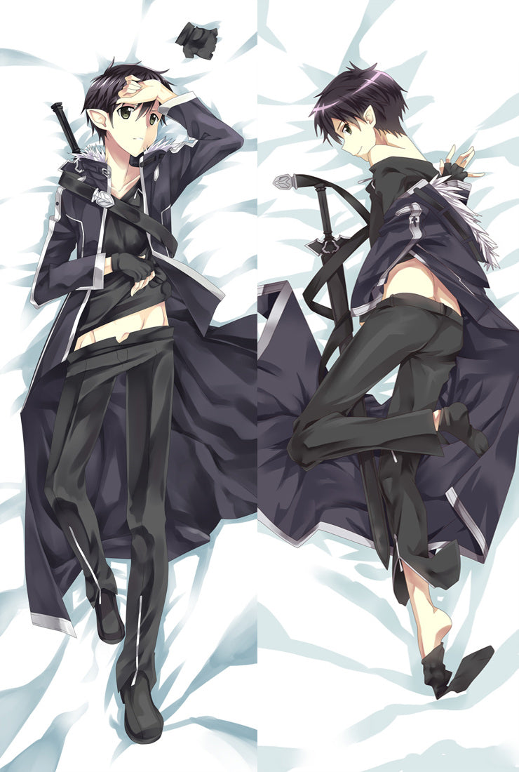 Sword Art Online SAO Kirigaya Kazuto Kirito Anime Dakimakura Pillow Cover image 0