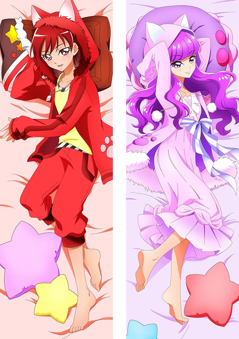 Pretty Cure Yukari Kotozume &amp; Akira Kenjou Anime Dakimakura Pillow Cover image 0