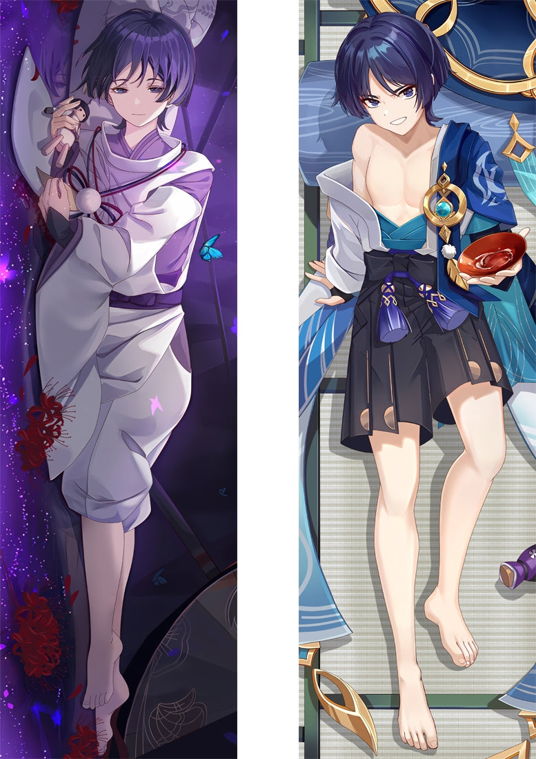 Scaramouche Anime Dakimakura Body Pillow Cover - Genshin Impact image 0