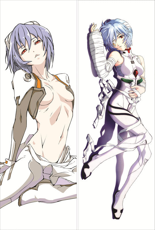 Neon Genesis Evangelion Rei Ayanami Anime Dakimakura Waifu Pillow Case image 0