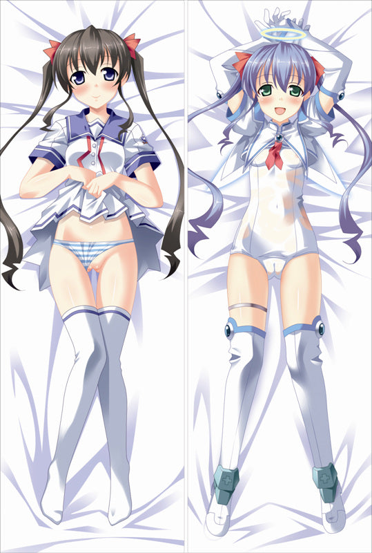 Makai Tenshi DJibril 2 Hikari Jinno +Aries Anime Dakimakura Japanese Pillow Cover image 0