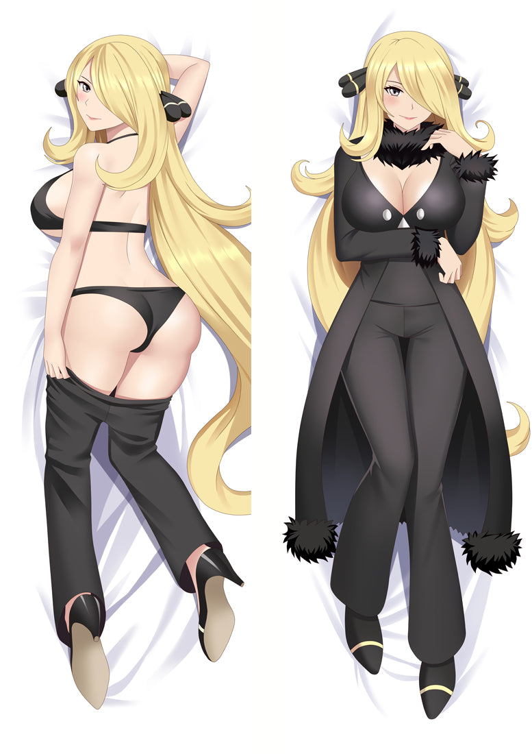 Pokemon Cynthia Anime Dakimakura Body Pillow Cover image 0