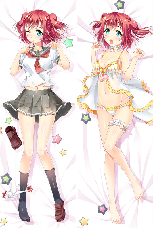 LoveLive! Sunshine!! Kurosawa Ruby Anime Dakimakura Pillow Cover image 0