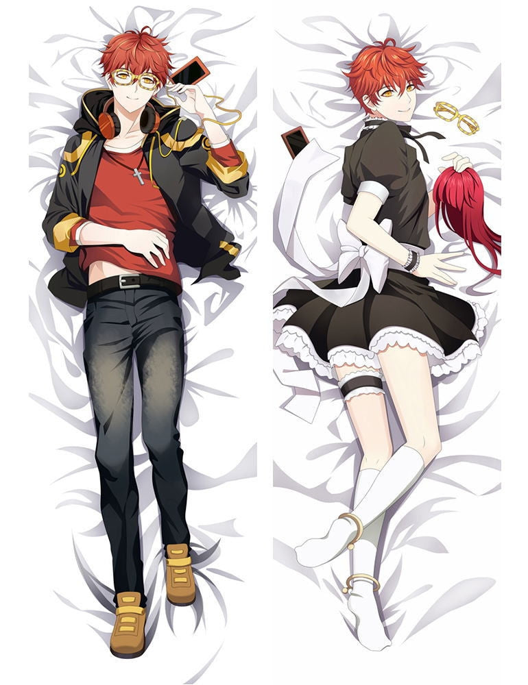 Mystic Messenger Saeyoung Luciel Choi Defender of Justice 707 Anime Dakimakura Pillow Cover image 0