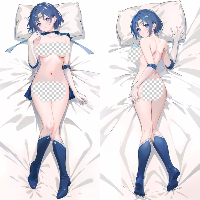 Sailor Moon Sailor Mercury Mizuno Ami Anime Dakimakura Body Pillow Cover image 0