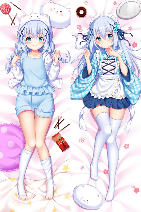 Is The Order A Rabbit? Chino KafÅ« Anime Dakimakura Sexy Body Pillow Cover image 0