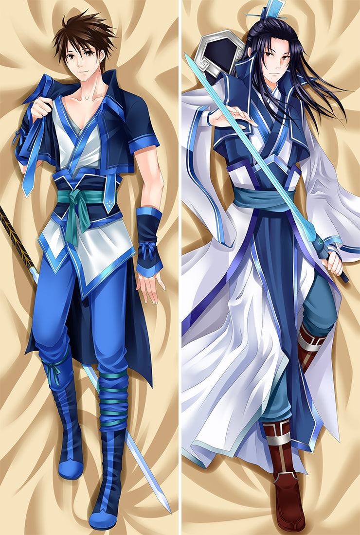 Chinese Paladin 4 Yun Tianhe Murong Ziying Anime Dakimakura Pillow Case image 0