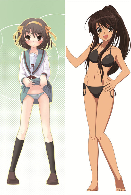 Haruhi Suzumiya Anime Dakimakura Waifu Pillow Case image 0