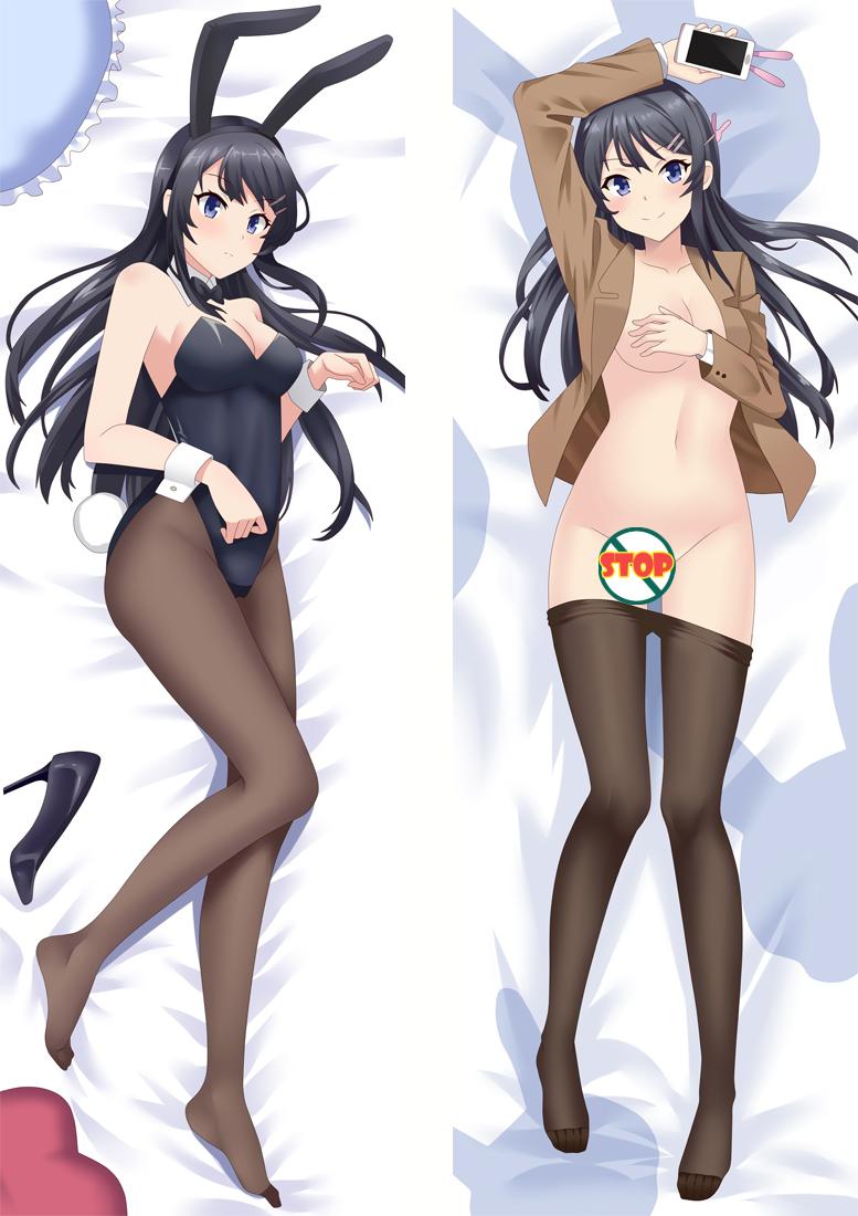 Rascal Does Not Dream of Bunny Girl Senpai Dakimakura Body Pillow Cover image 0