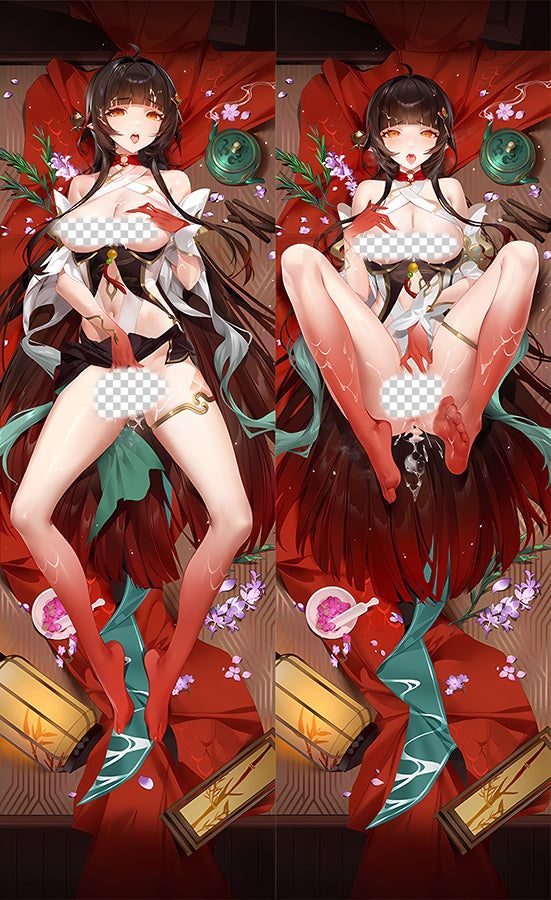 Honkai: Star Rail Lingsha Anime Dakimakura Sexy Body Pillow Cover image 0