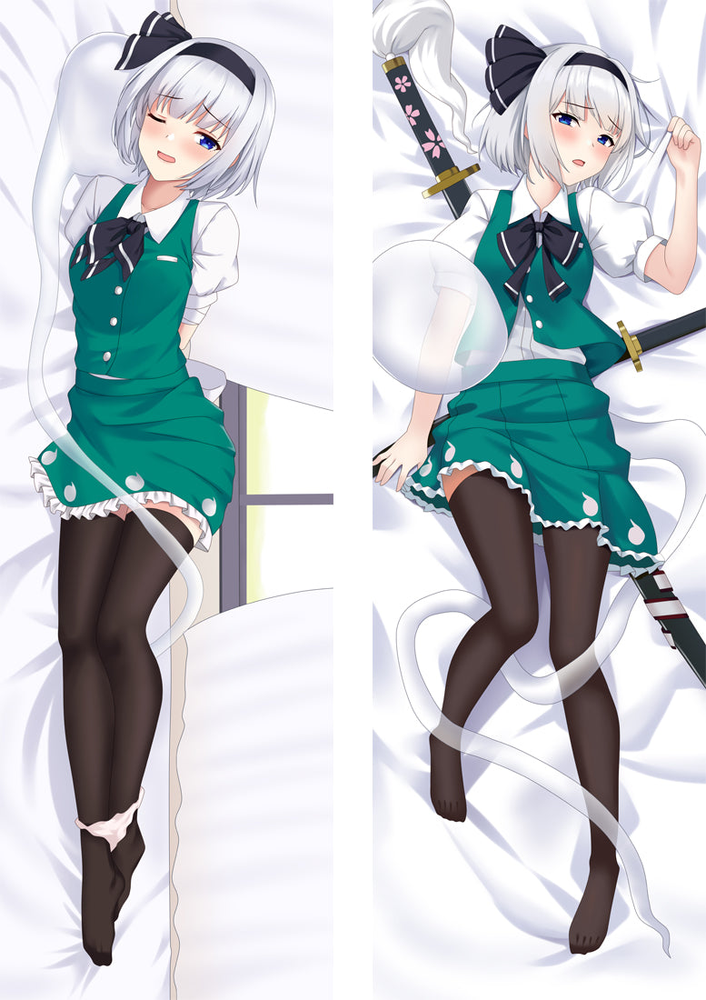 Touhou Project Konpaku Youmu Dakimakura Body Pillow Cover image 0