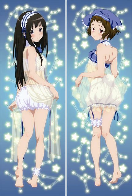Hyouka: You Can't Escape Eru Chitanda   Mayaka Ibara Anime Dakimakura Pillow Cover image 0