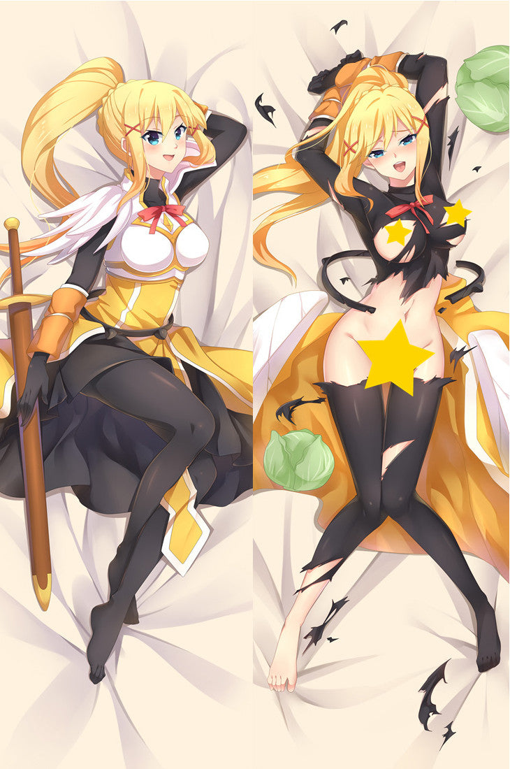 KonoSuba God's Blessing on This Wonderful World! Lalatina Dustiness Ford/Darkness Anime Dakimakura Pillow Cover image 0
