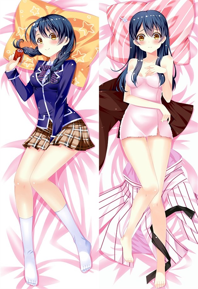 Food Wars!: Shokugeki no Soma Megumi Tadokoro Anime Dakimakura Pillow Case image 0