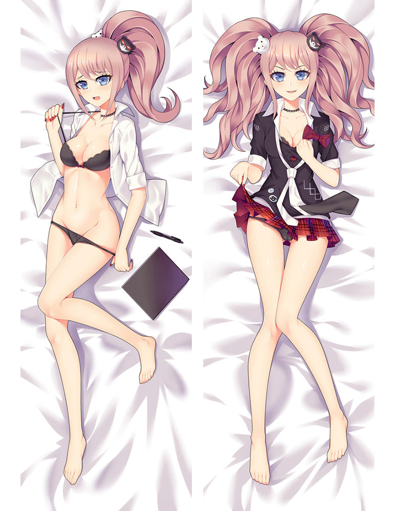 Danganronpa Dakimakura Junko Enoshima Anime Girl Hugging Body Pillow Case Cover image 0
