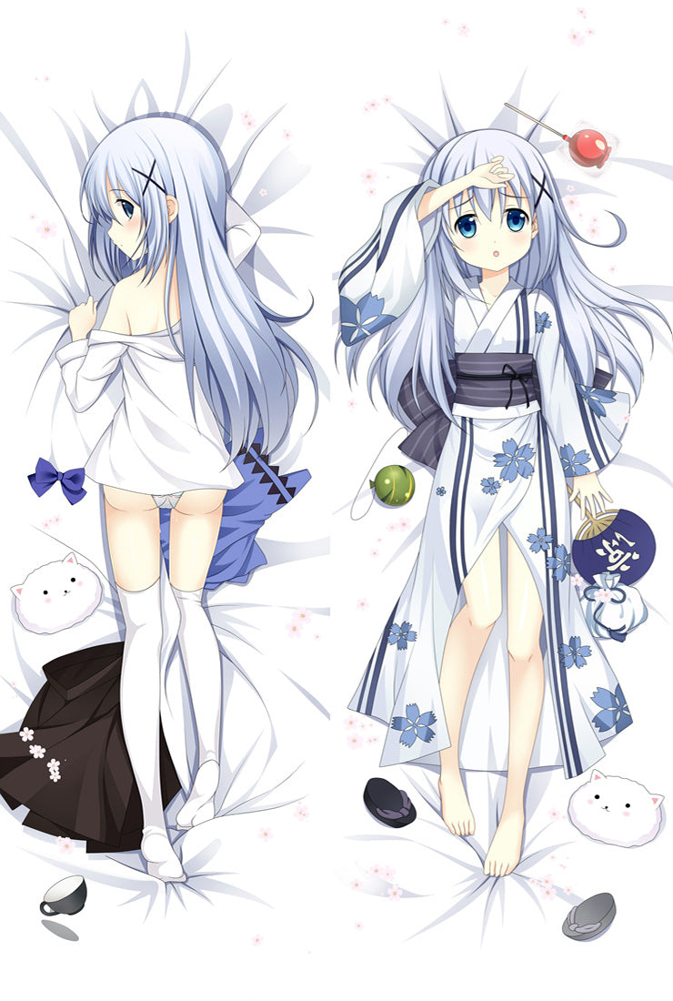 Is The Order A Rabbit? KafÅ« Chino Anime Dakimakura Pillow Cover image 0