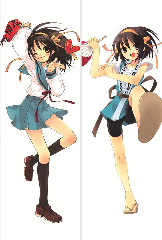 Haruhi Suzumiya Anime Dakimakura Waifu Pillow Case image 0
