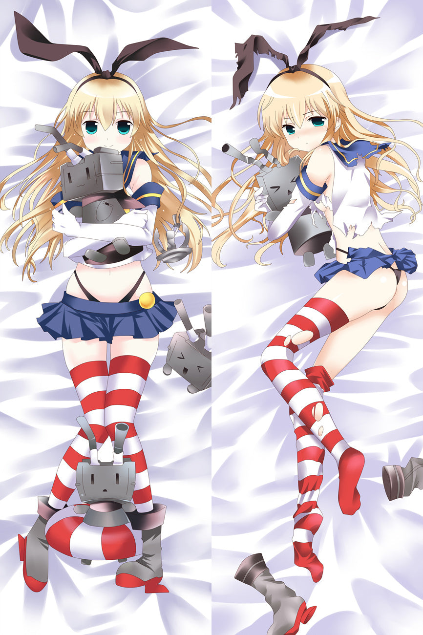 Kantai Collection Shimakaze Anime Dakimakura Pillow Case image 0