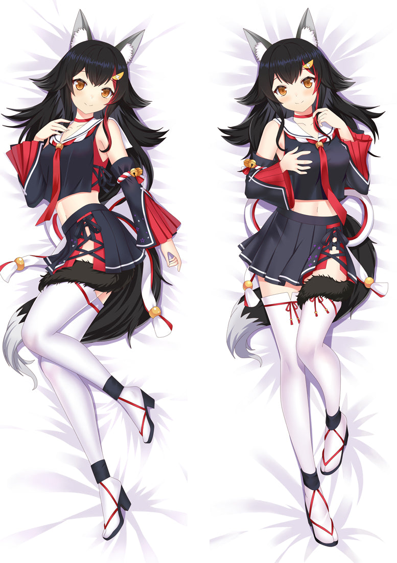 Hololive Virtual Youtuber Ookami Mio Dakimakura Body Pillow Cover image 0