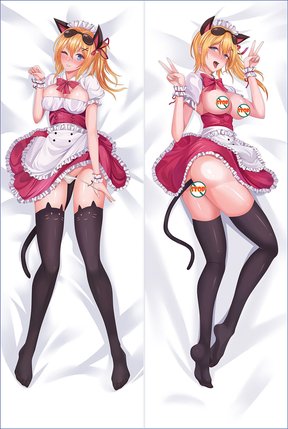 Minadzuki No Hanayome Nekomimi Maid Secretary Anime Dakimakura Pillow Cover image 0
