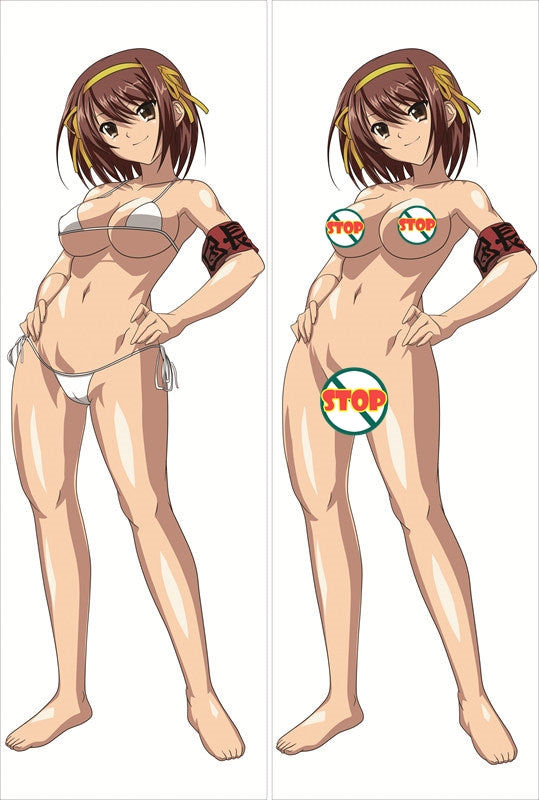 Haruhi Suzumiya Anime Dakimakura Waifu Pillow Case image 0