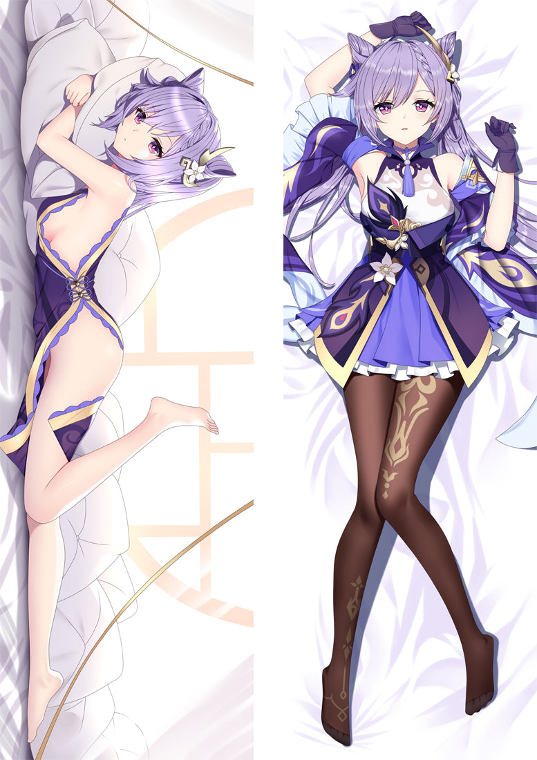 Genshin Impact Keqing Dakimakura Body Pillow Cover image 0