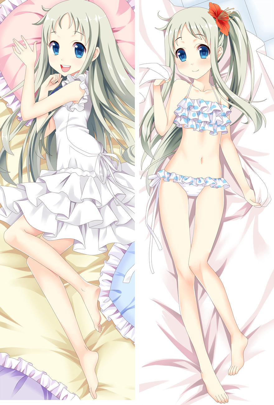 Anohana The Flower We Saw That Day Meiko Honma Menma Anime Dakimakura Pillow Case image 0