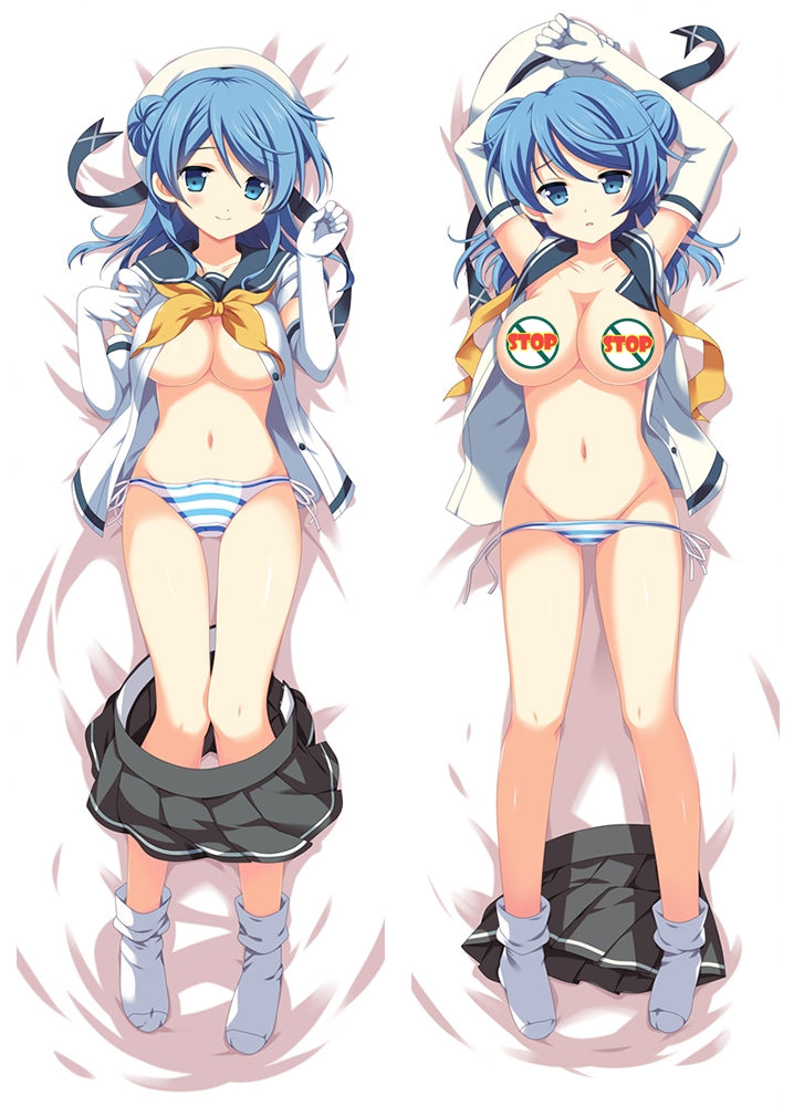 Kantai Collection Urakaze Anime Dakimakura Pillow Case image 0